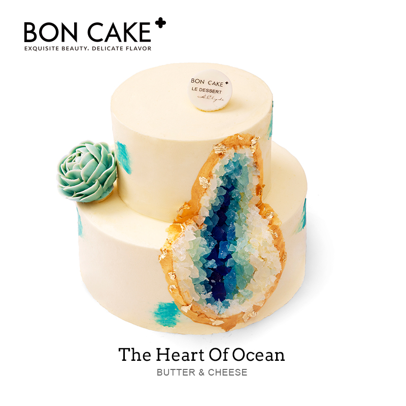 BON CAKE【海洋之心】双层生日蛋糕北京上海天津沈阳哈尔滨配送