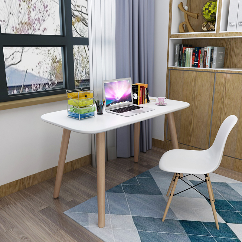 北欧书桌烤漆电脑桌台式家用经济型卧室书桌简约现代简易办公桌子