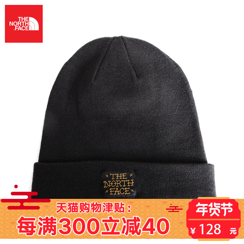 TheNorthFace/北面保暖舒适冬季毛线帽户外针织帽黑色CLN5