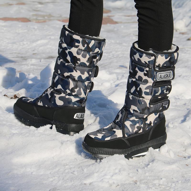男女雪地靴加厚棉鞋中筒户外保暖漠河雪乡东北哈尔滨旅游装备