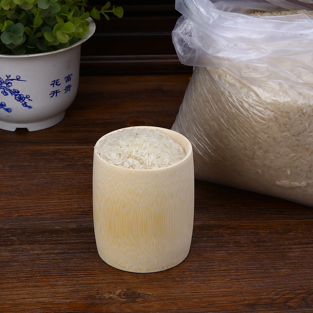 健康环保竹制米筒竹制米杯打米器米盒米杯米缸米盒厨房用具小米桶