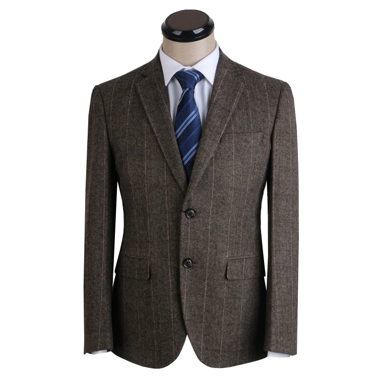 新款皮尔卡丹男士单件西服商务休闲免烫西装羊毛便西中年大码外套