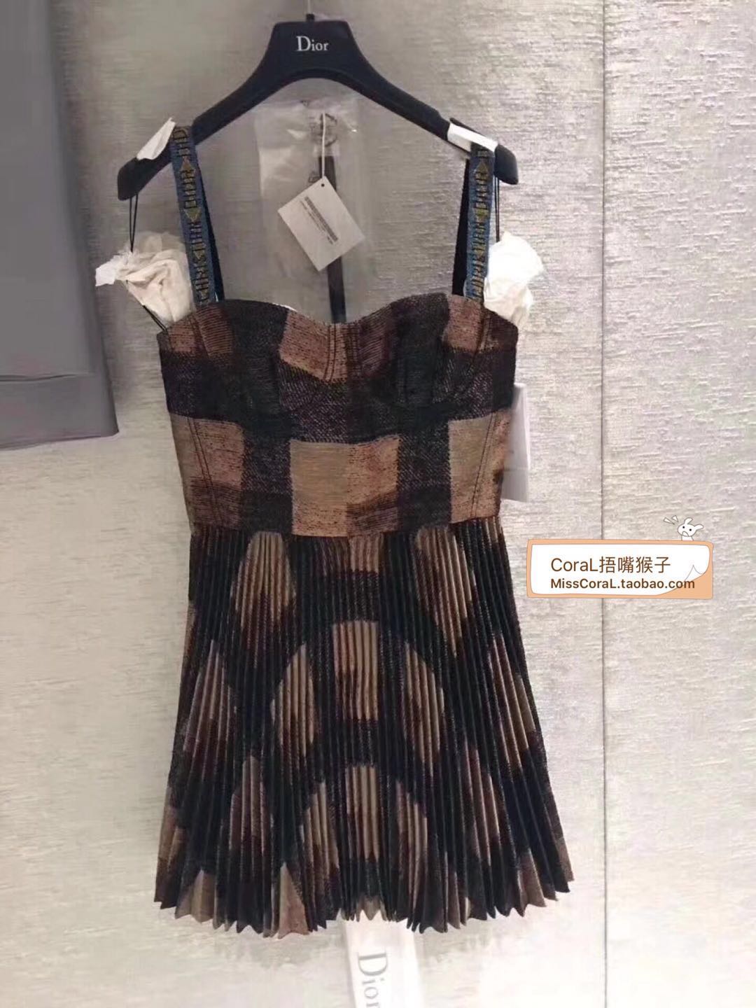 【CoraL捂嘴猴子】Dior ANGELABABY 同款 吊带裙
