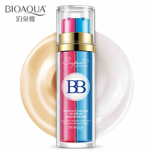 BIOAQUA   natural  primer(blue)+ contours  BB cream（red）
