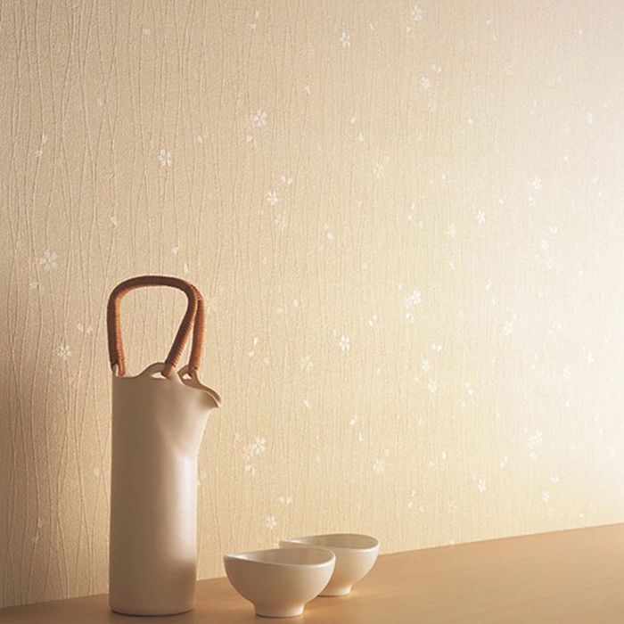 日本进口壁纸 日式装饰墙纸 lilycolor丽彩 客厅卧室满铺 小樱花