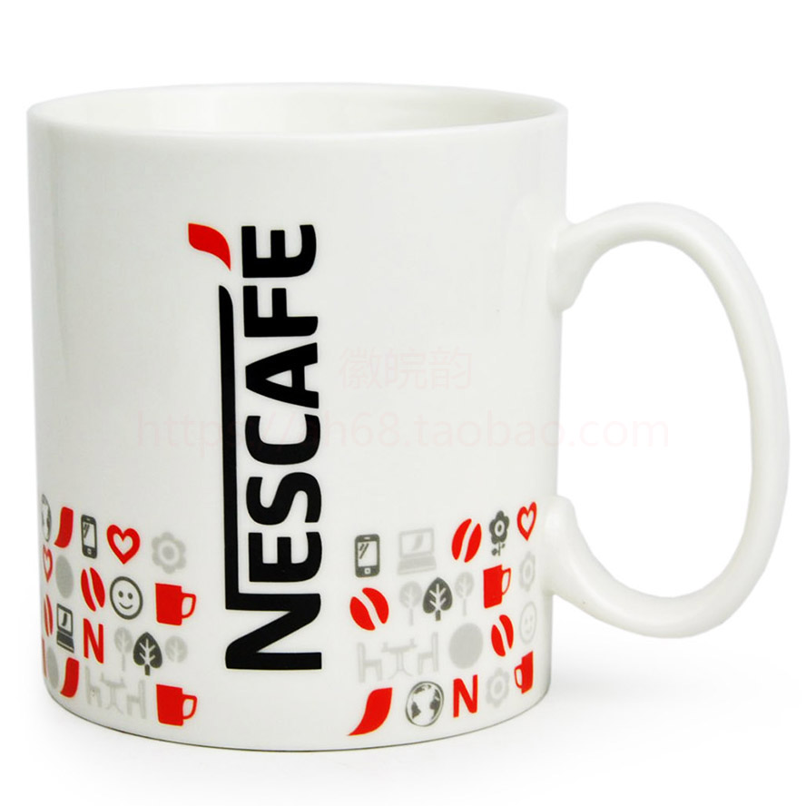 Nestle雀巢 醇品促销装白色马克杯 DIY咖啡杯 陶瓷杯子 包邮