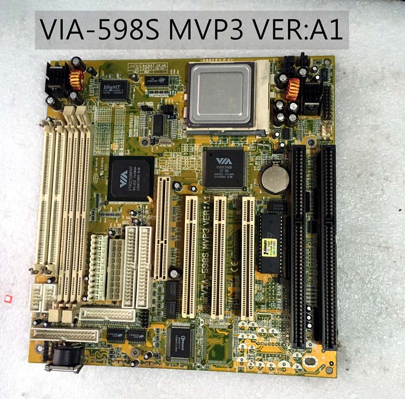 线切割主板 VIA Apollo MVP3 Socket7 K6 VT82C598MVP VT82C58B