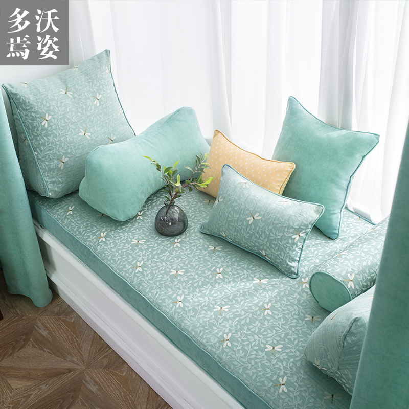 定做现代新中式红木沙发坐垫飘窗垫简约窗台垫防滑海绵垫榻榻米垫