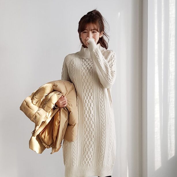 时尚起义 （dahong）波浪纹针织连衣裙