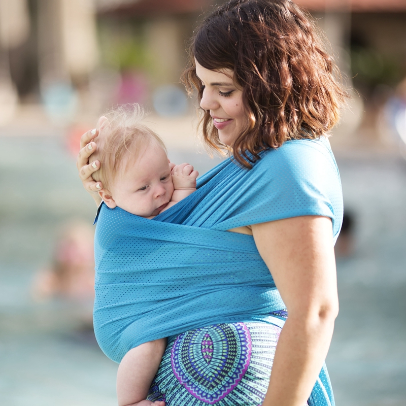 EGMAOBABY品牌夏季透气网款背带新生儿婴儿背巾多功能四季轻便薄