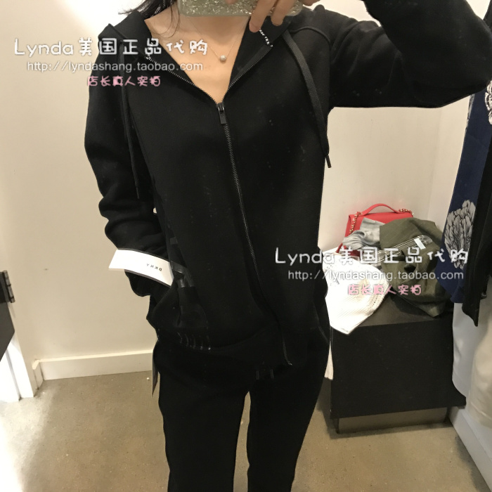 Lynda美国拼邮 DKNY 女 2017秋季新款运动卫衣卫裤休闲套装