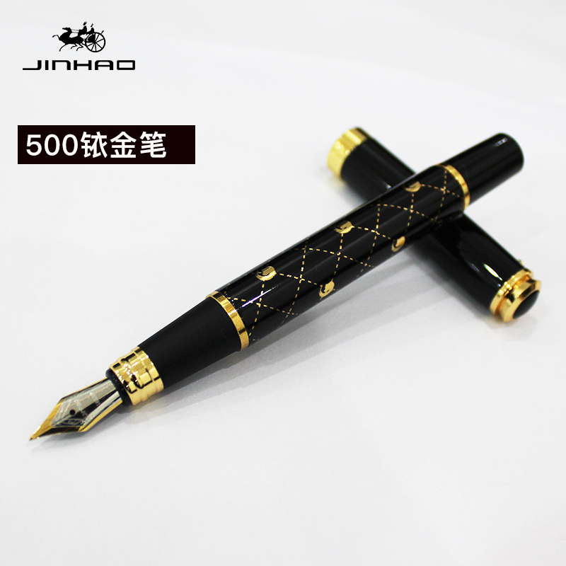 金豪钢笔铱金笔500简装钢笔练字书写书法美工笔钢笔示范笔礼品笔