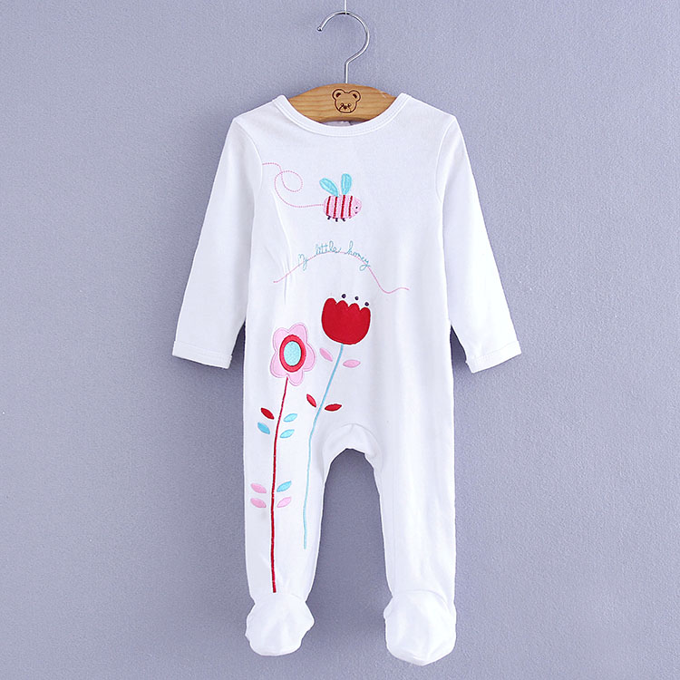 男童女童哈衣宝宝新生儿长袖爬服可爱棉连体衣夏季婴儿空调衫