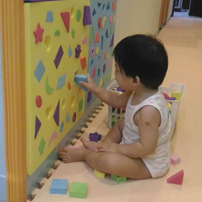 幼儿园墙面形状配对EVA泡沫拼插益智区软体积木3-6岁墙壁儿童玩具