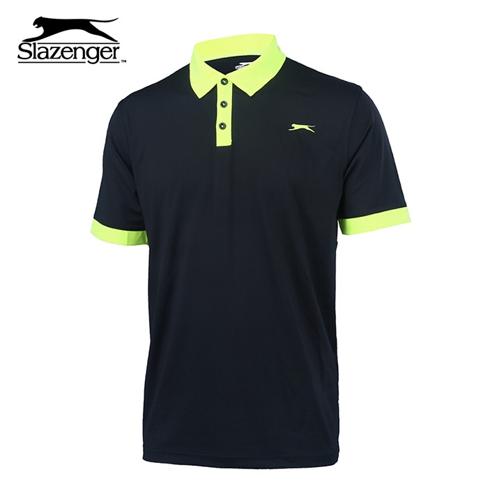 Slazenger 高尔夫短袖T恤男士速干排汗透气运动高尔夫球服POLO衫