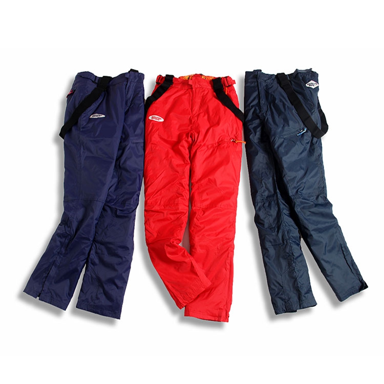 E16-F823冬季新款情侣款外出加厚保暖纯色滑雪裤运动背带裤850G