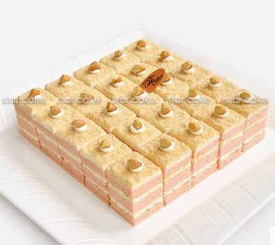【晓红帽蛋糕】草莓生日蛋糕切块蛋糕婚礼宴会甜品台福州茶歇配送