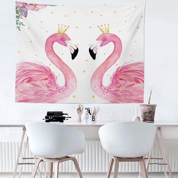 粉红色系列北欧风清新自然风墙布ins挂布背景布挂毯定制装饰卧室