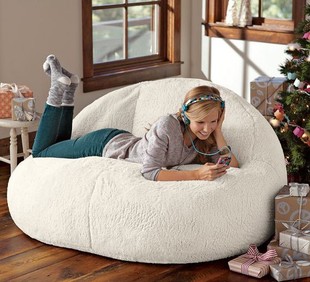 韩式单双人羊羔绒懒人沙发卧室书房地板沙发电脑椅豆袋沙发