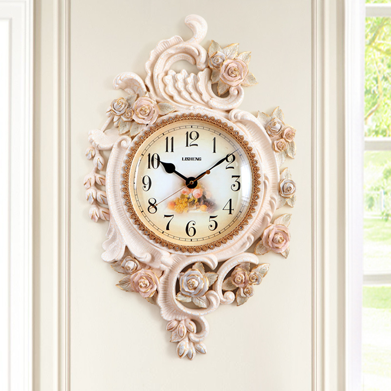 大气奢华欧式复古装饰钟表时钟豪华挂钟家用客厅创意美式田园摆钟