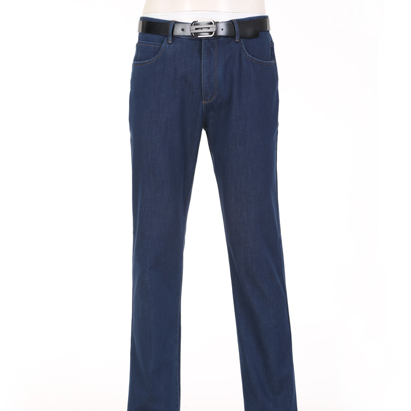 专柜金利来加绒厚款牛仔裤 冬装商务标准版男裤MPJ16141009-95