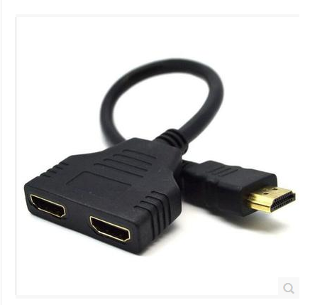 HDMI分配器一进二出一分二HDMI 1分2高清线 HDMI分线器hdmi转接头