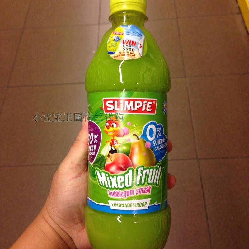 【现货】荷兰著名SLiMPiE 无糖无热量水果浓缩果汁 苹果梨口味