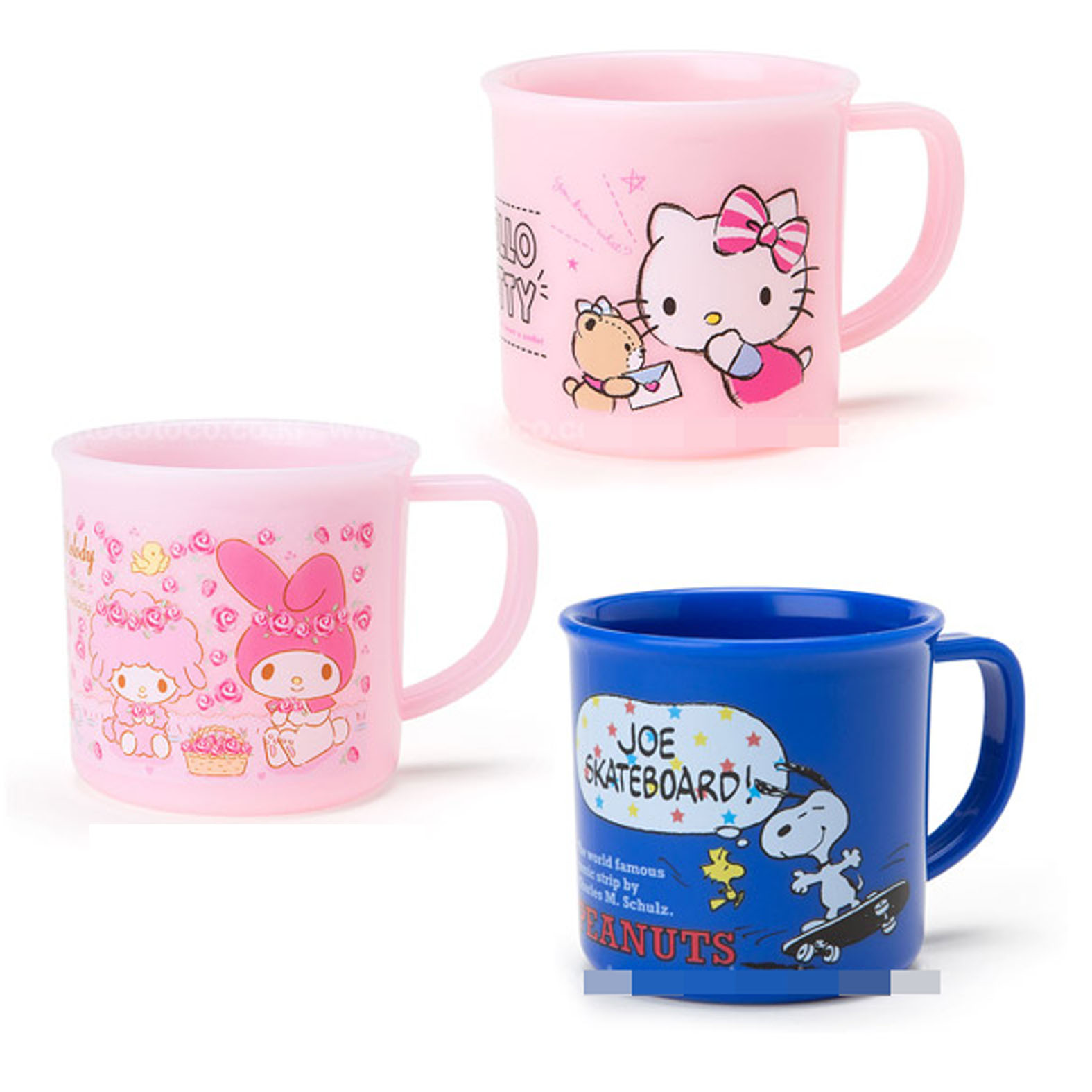 『SHOW韩国站』正品代购可爱凯蒂猫史努比美乐蒂印花儿童牛奶杯
