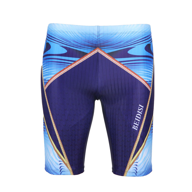 贝迪斯 男士新款时尚拼接五分裤运动沙滩裤游泳裤温泉裤