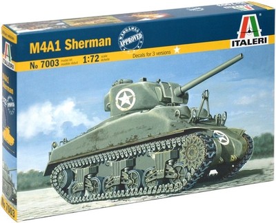 意大利拼装战车模型7003 1/72 美 M4“谢尔曼”中型坦克