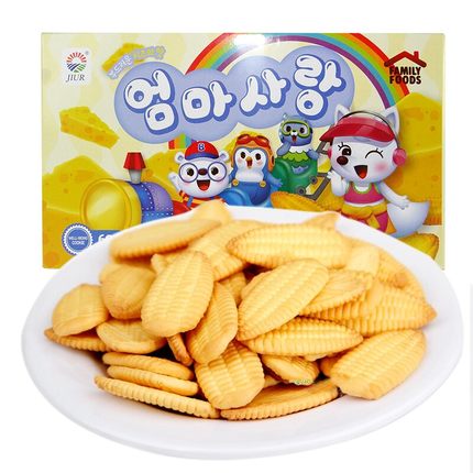 韩国进口零食食品九日棒棒营养奶酪米饼 宝宝营养饼干 玉米味60g