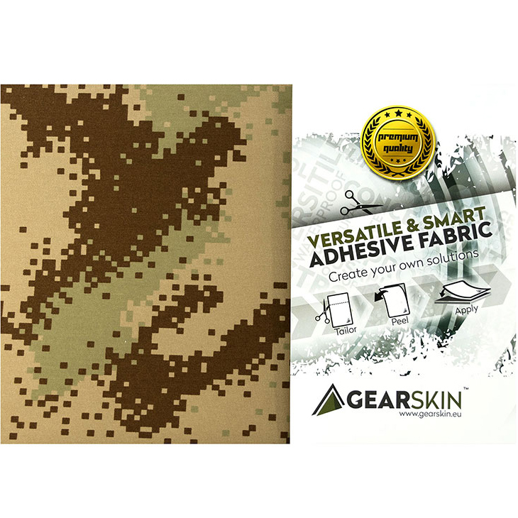 【战甲】GearSkin 沙漠数码 V1 迷彩贴布 防水阻燃防刮
