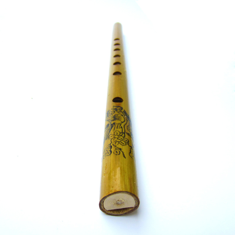 新品6孔竹竖笛长约40cm专业初学教材乐器装饰艺术笛子萧包邮工程