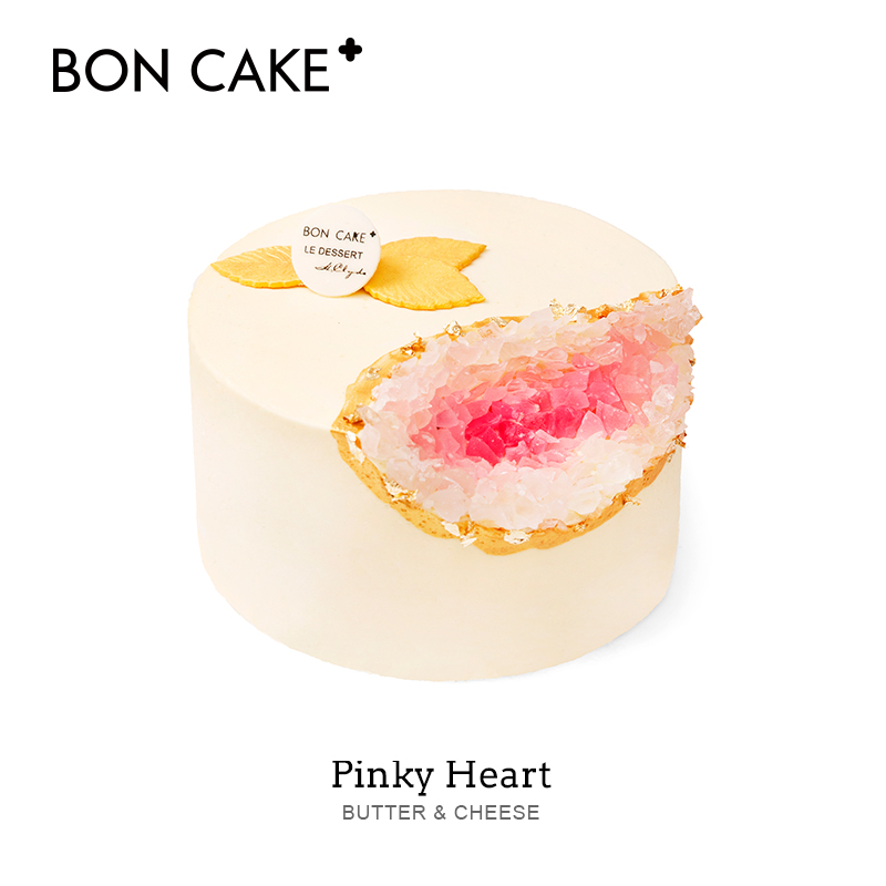 BON CAKE【沁粉之心】裱花生日蛋糕北京上海天津沈阳哈尔滨配送