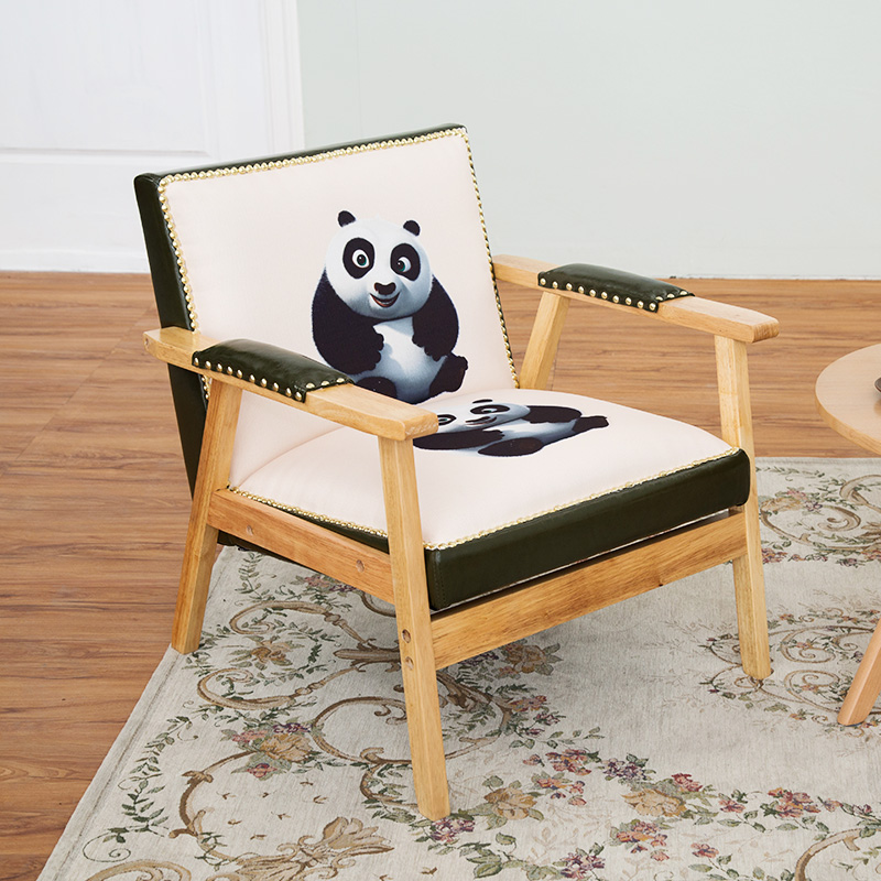 实木简约单人双三人出租房经济型小户型布艺儿童组合简易小沙发椅
