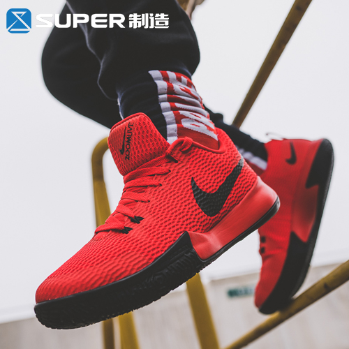 Super制造 Nike Zoom Live II 小托马斯 黑红 篮球鞋男AH7567-600