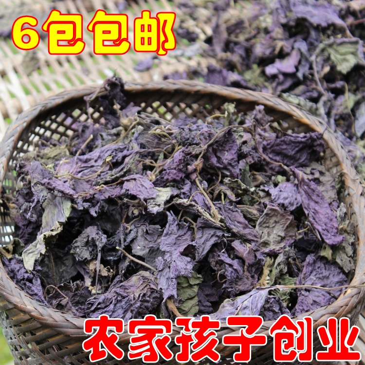 湖南安化土特产 纯正野生 紫苏干 紫苏叶 香料 干货 调料 天然
