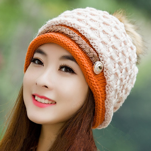 天天特价秋冬季新款青年韩版可爱加绒针织毛线骑车女时尚护耳帽子
