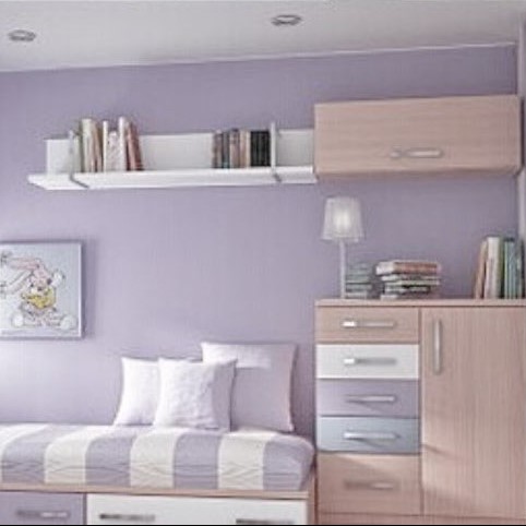 浪漫的浅紫罗兰色立体布纹客厅卧室儿童房全体 韩国壁纸墙纸 现货