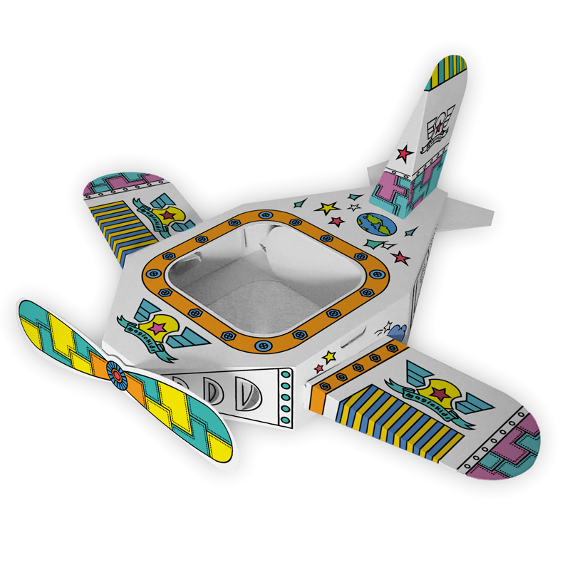 超大型号DIY手工纸质飞机模型玩具可坐可穿身上宝宝儿童表演道具