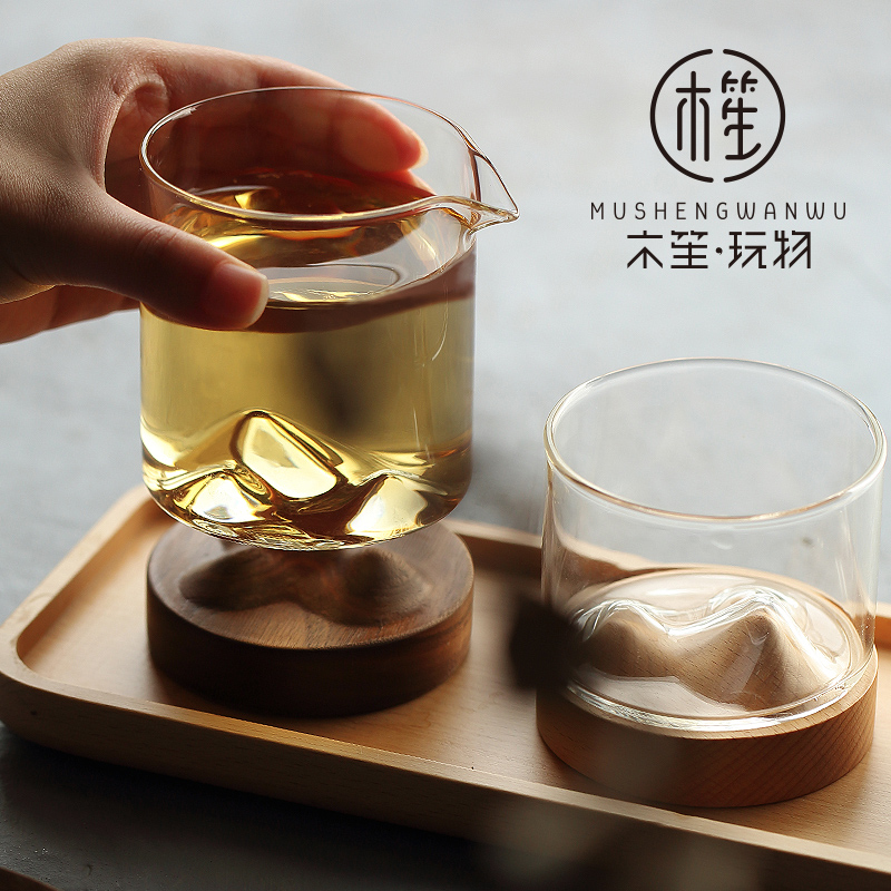 耐热加厚玻璃公道杯家用功夫茶具配件分茶器透明茶海公杯茶道零配