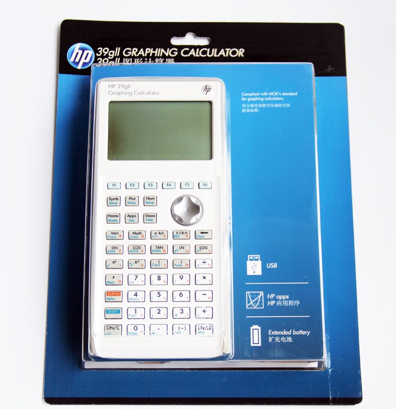 HP惠普HP39GII 图形计算器中学生数理化学科 SAT/AP考试 全新正品
