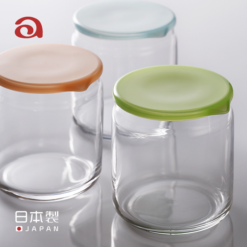 石塚硝子日本进口玻璃罐透明密封罐燕窝水果零食带盖婴儿收纳餐盒