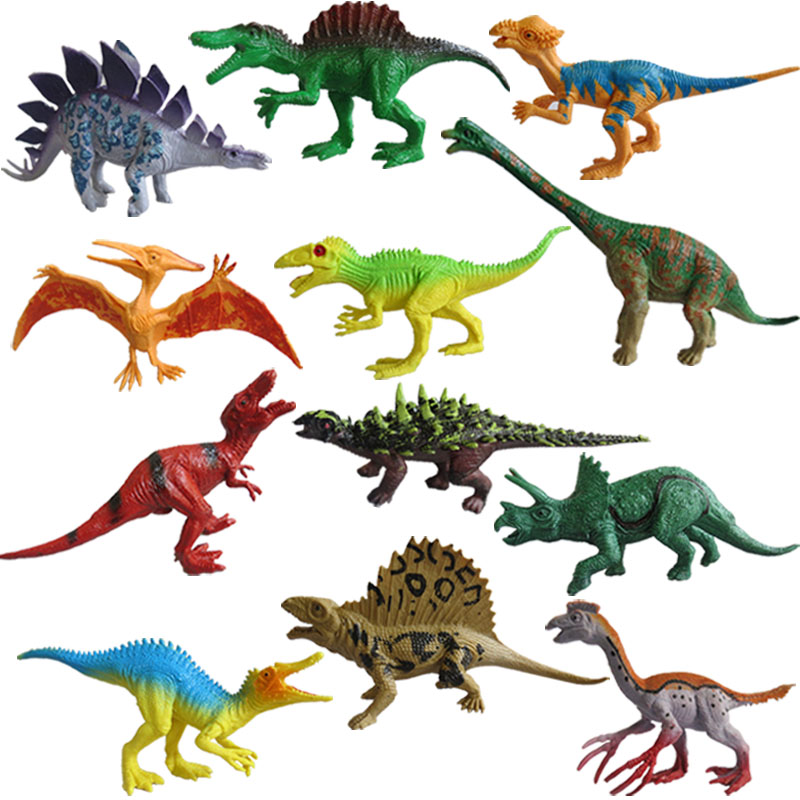 仿真恐龙玩具模型套装侏罗纪霸王龙剑龙暴龙静态儿童科普教具套装