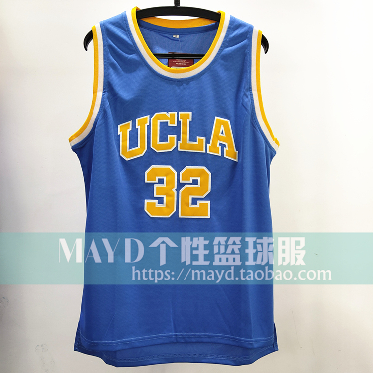 32号比尔沃尔顿大学球衣  美式复古个性篮球服刺绣训练比赛服背心