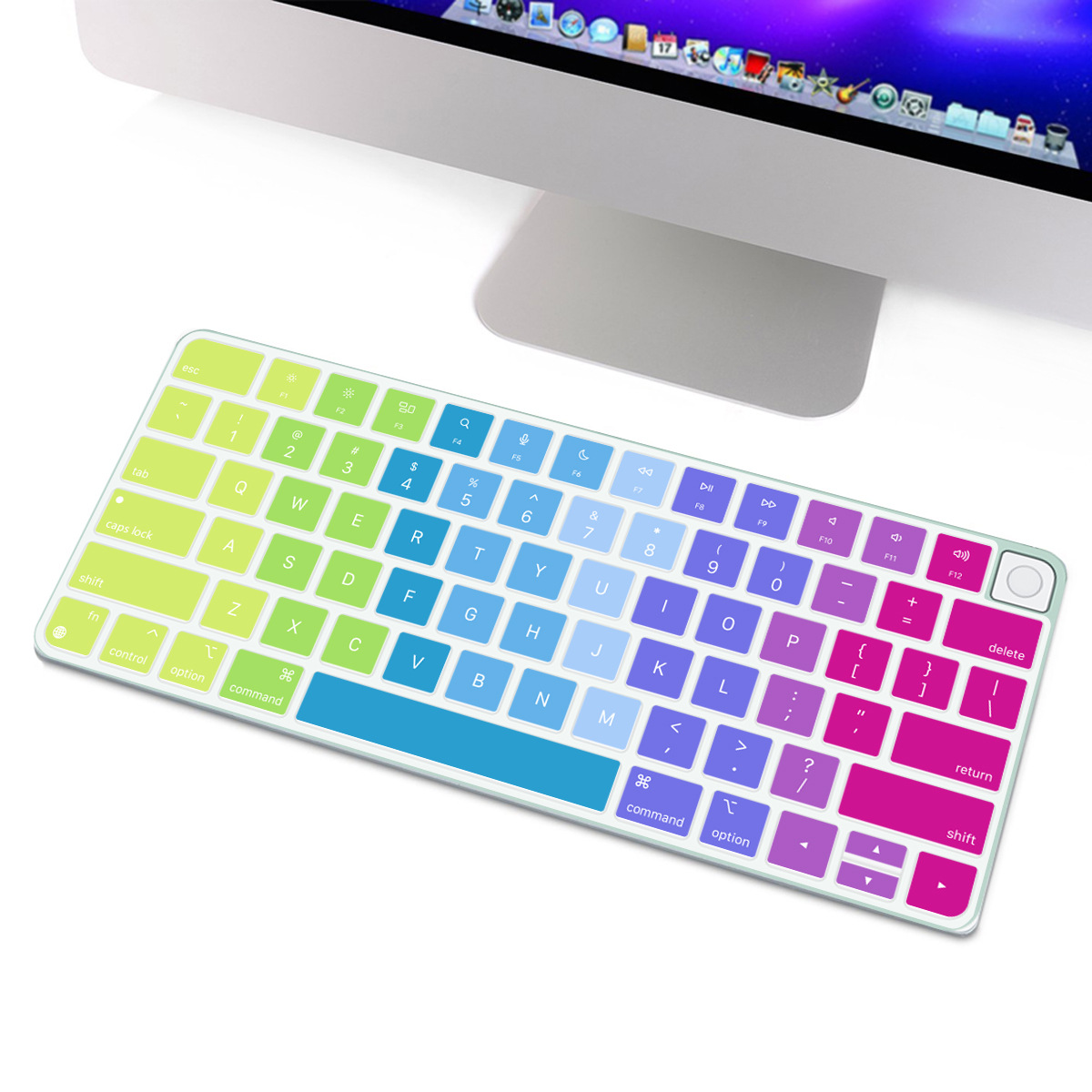 苹果Macbook Air Pro电脑16键盘保护贴膜14按键膜13防尘键位膜15 24英寸IMac无线蓝牙秒控2代台式一体机A2449
