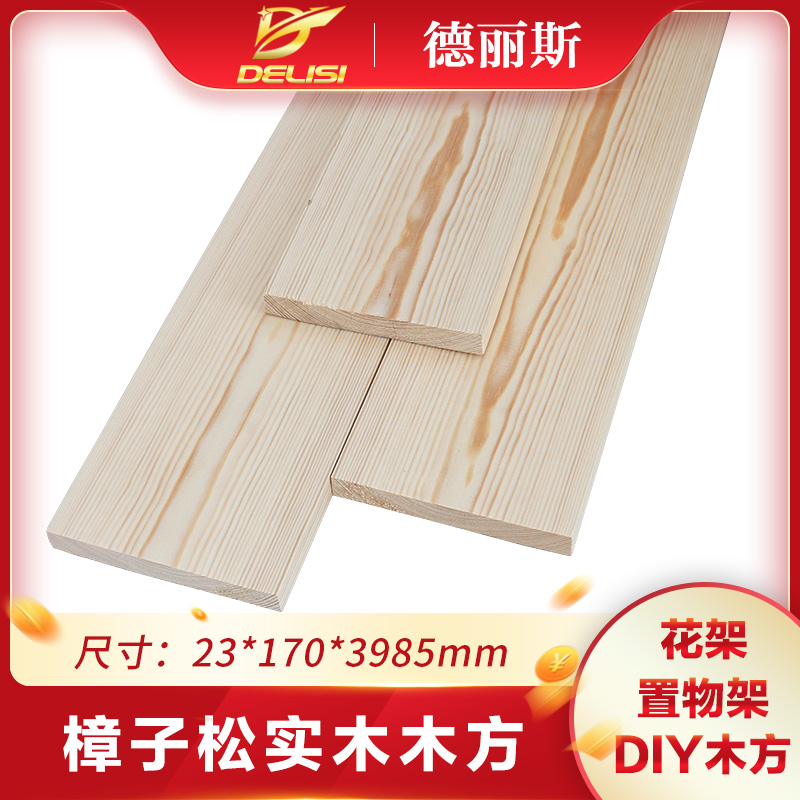 德丽斯木材23*170进口樟子松原木料足尺寸木块DIY木方实木模型