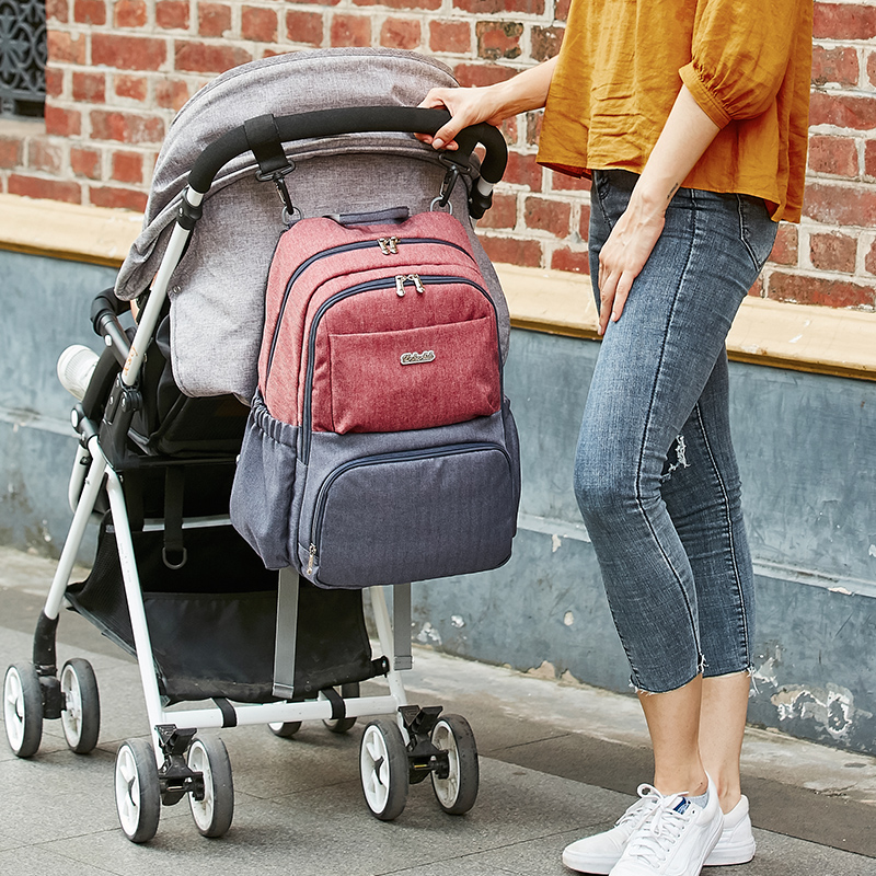 旅行包女妈咪包新款母婴背包双肩电脑多功能大容量待产妈妈包外出