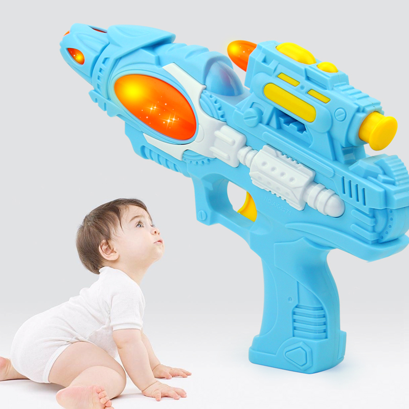 儿童电动玩具枪声光音乐男孩安全手枪玩具幼儿宝宝2-3-5-6岁小孩