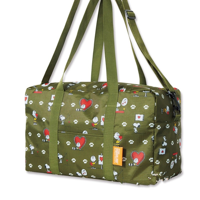 日本杂志附录款史努比可爱大容量旅行行李袋手提单肩包健身包包邮